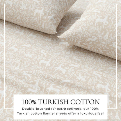 Turkish Cotton Flannel Sheet Set - Elevated Holiday Collection | Plow & Hearth