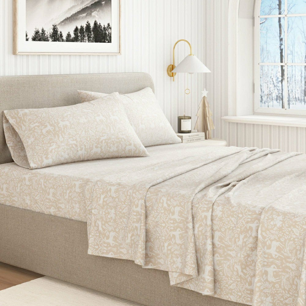Turkish Cotton Flannel Sheet Set - Elevated Holiday Collection | Plow & Hearth