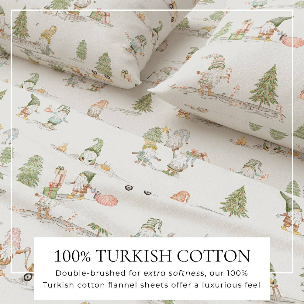 Turkish Cotton Flannel Sheet Set - Elevated Holiday Collection | Plow & Hearth