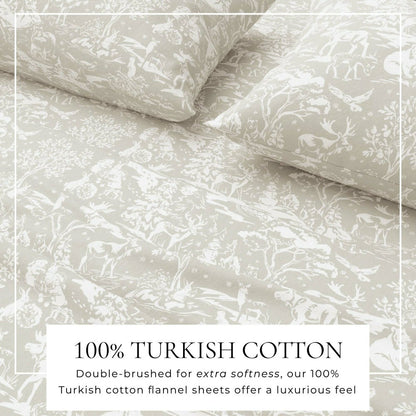 Turkish Cotton Flannel Sheet Set - Elevated Holiday Collection | Plow & Hearth