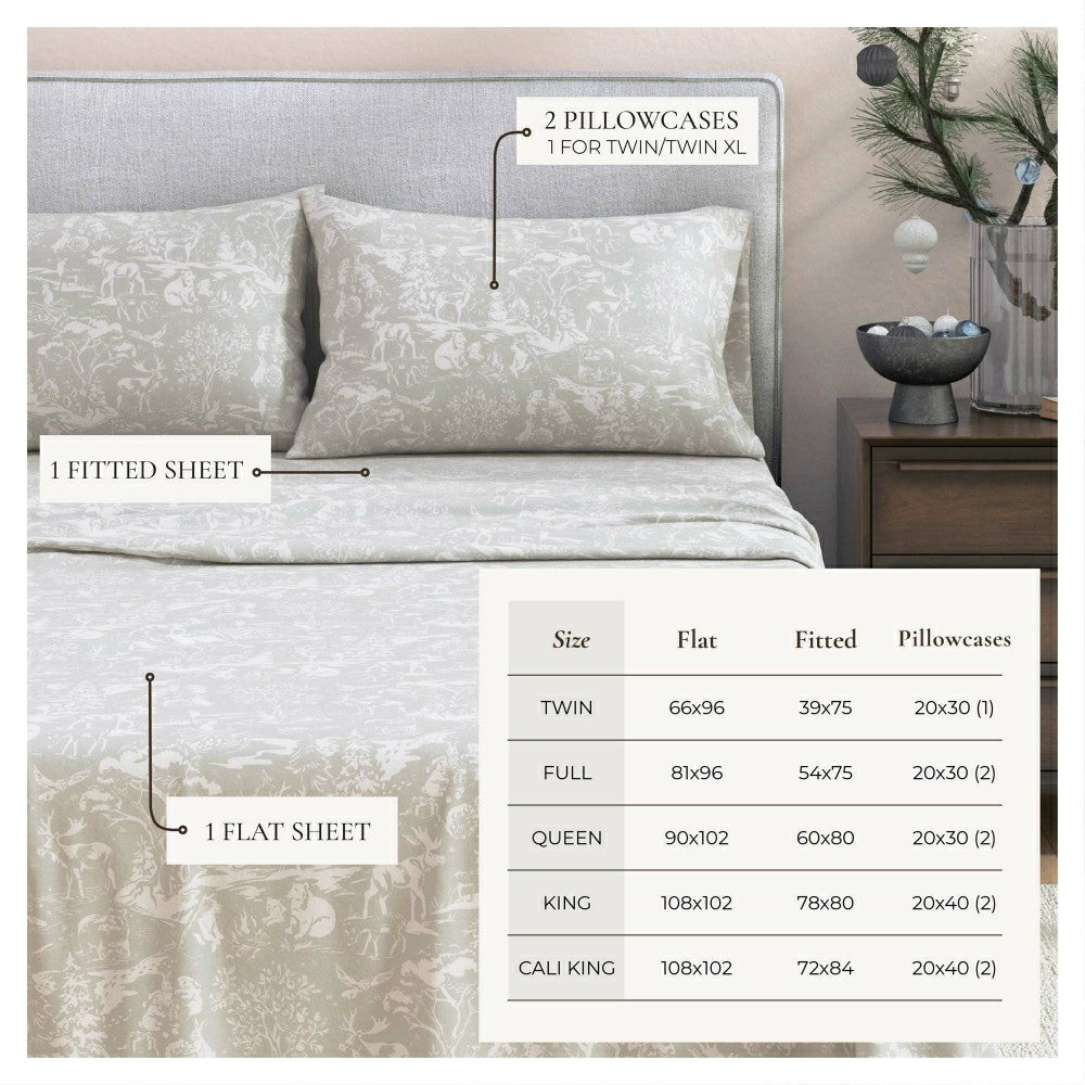 Turkish Cotton Flannel Sheet Set - Elevated Holiday Collection | Plow & Hearth
