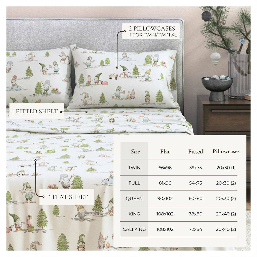 Turkish Cotton Flannel Sheet Set - Elevated Holiday Collection | Plow & Hearth