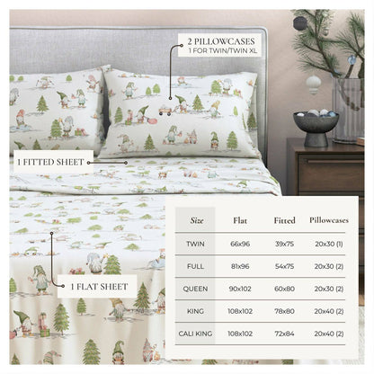 Turkish Cotton Flannel Sheet Set - Elevated Holiday Collection | Plow & Hearth