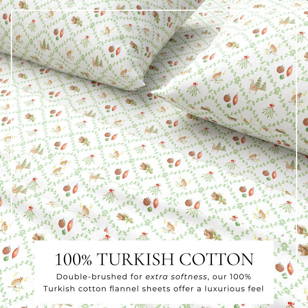 Turkish Cotton Flannel Sheet Set - Elevated Holiday Collection | Plow & Hearth