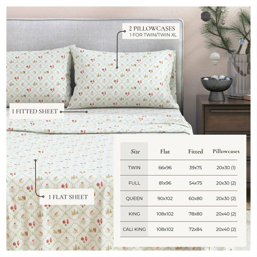 Turkish Cotton Flannel Sheet Set - Elevated Holiday Collection | Plow & Hearth