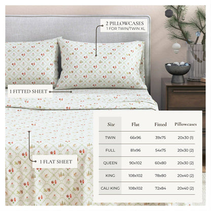 Turkish Cotton Flannel Sheet Set - Elevated Holiday Collection | Plow & Hearth