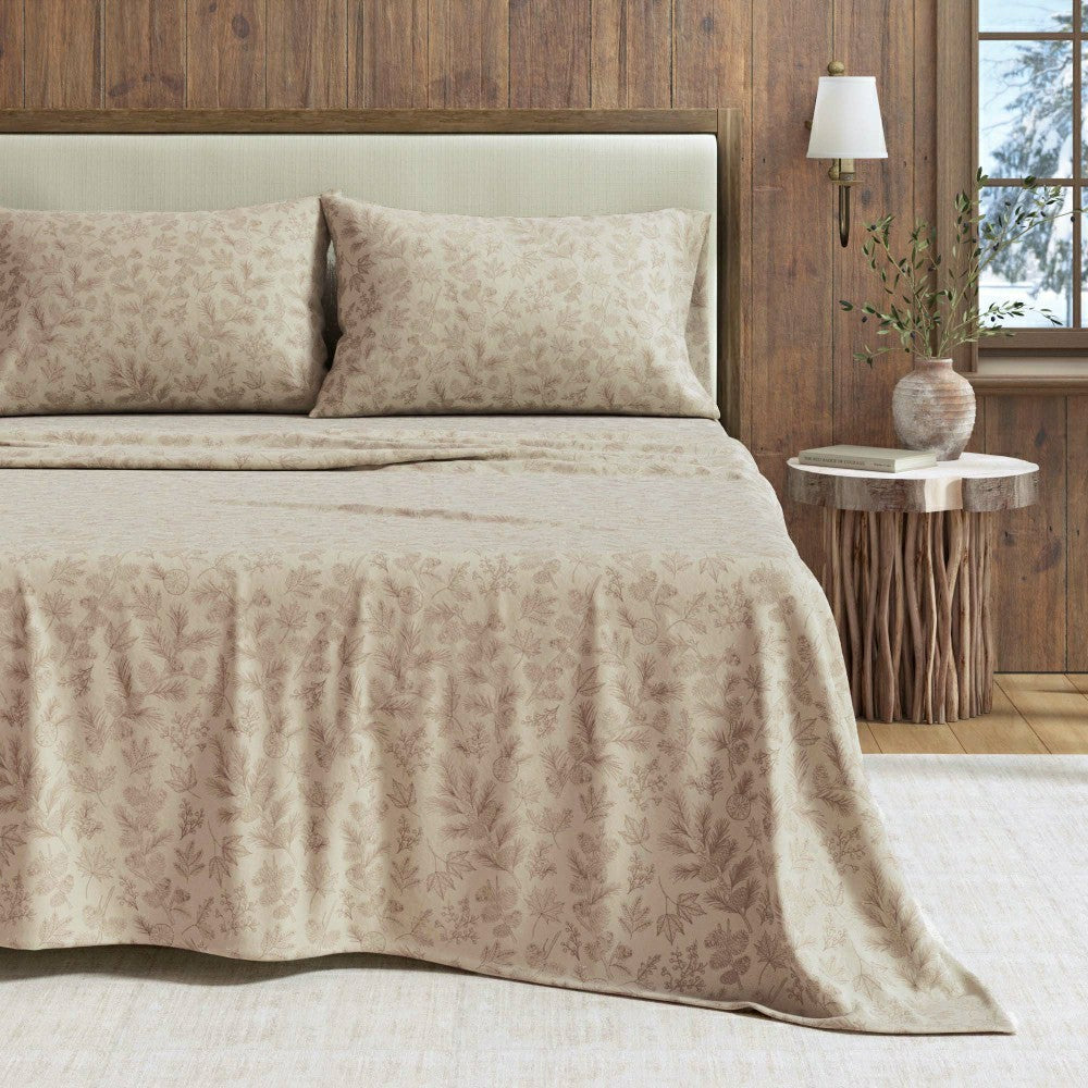 Turkish Cotton Flannel Sheet Set - Elevated Lodge Collection | Plow & Hearth