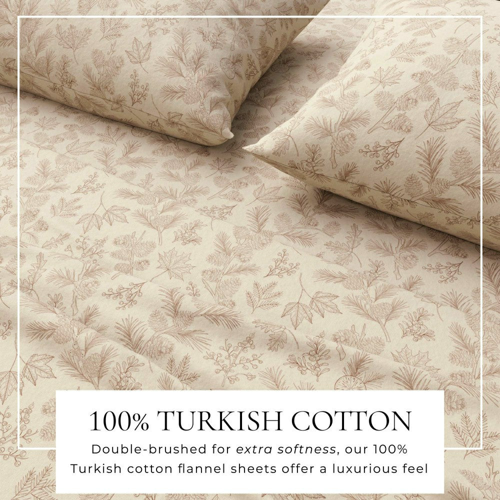 Turkish Cotton Flannel Sheet Set - Elevated Lodge Collection | Plow & Hearth