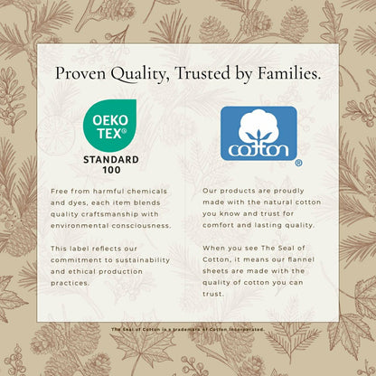 Turkish Cotton Flannel Sheet Set - Elevated Lodge Collection | Plow & Hearth