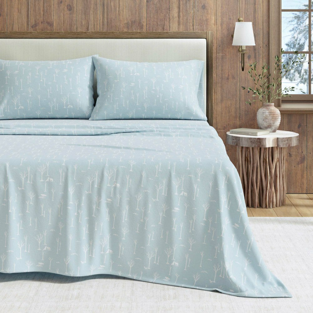 Turkish Cotton Flannel Sheet Set - Elevated Lodge Collection | Plow & Hearth