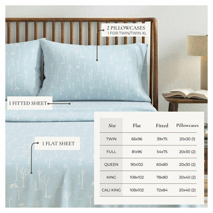 Turkish Cotton Flannel Sheet Set - Elevated Lodge Collection | Plow & Hearth