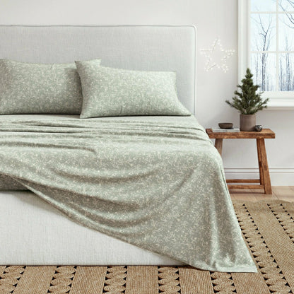 Turkish Cotton Flannel Sheet Set - Winter Floral Collection | Plow & Hearth