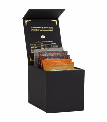 Harney Heritage – Herbal & Decaf Teabag Sampler Black Box | Plow & Hearth