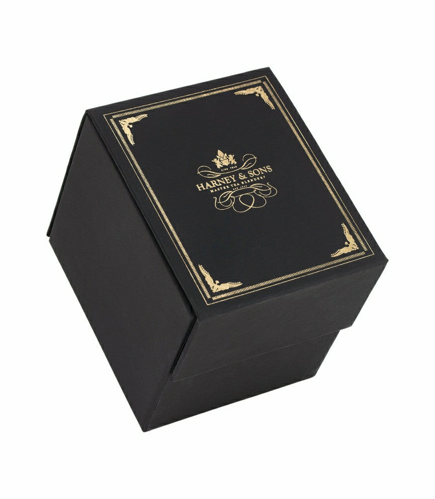 Harney Heritage – Herbal & Decaf Wrapped Sachet Sampler Black Box | Plow & Hearth