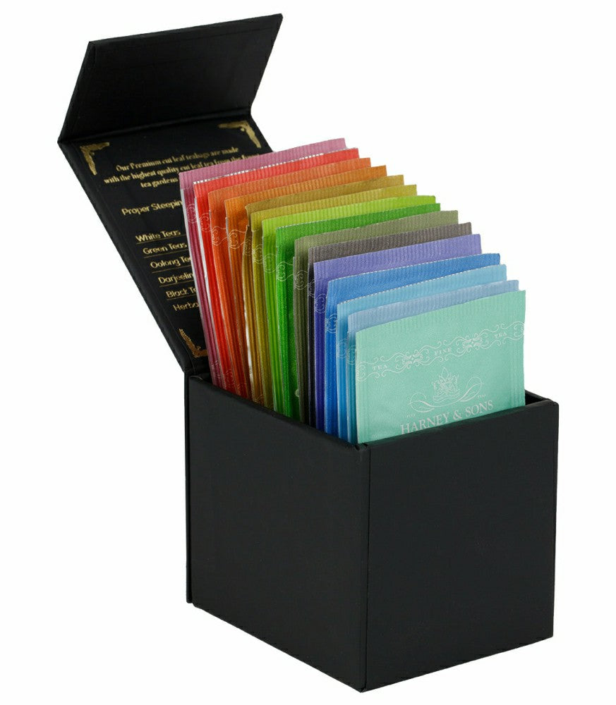Harney Heritage – Teabag Sampler Black Box | Plow & Hearth