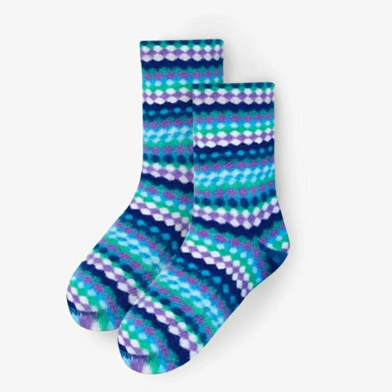 Kids' Fleece Socks - Ripple | Plow & Hearth