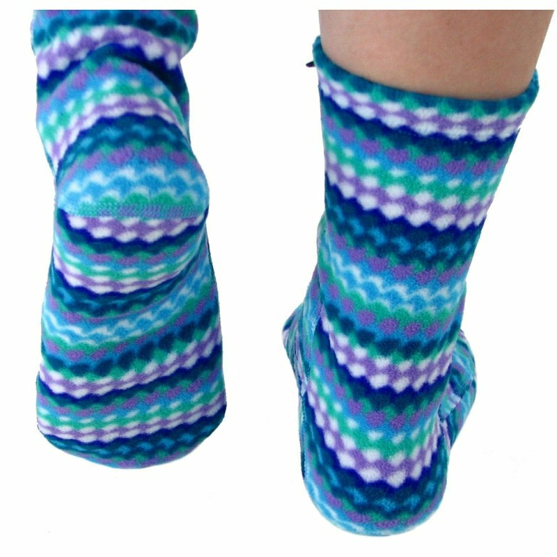 Kids' Fleece Socks - Ripple | Plow & Hearth