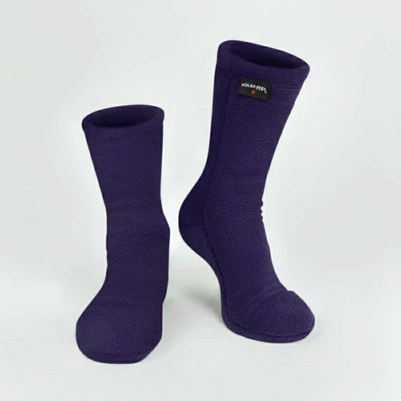 Polar Feet Fleece Socks - Purple Rain | Plow & Hearth