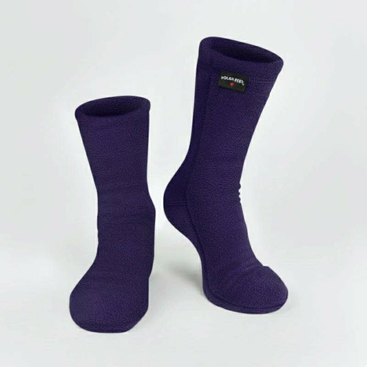 Polar Feet Fleece Socks - Purple Rain | Plow & Hearth