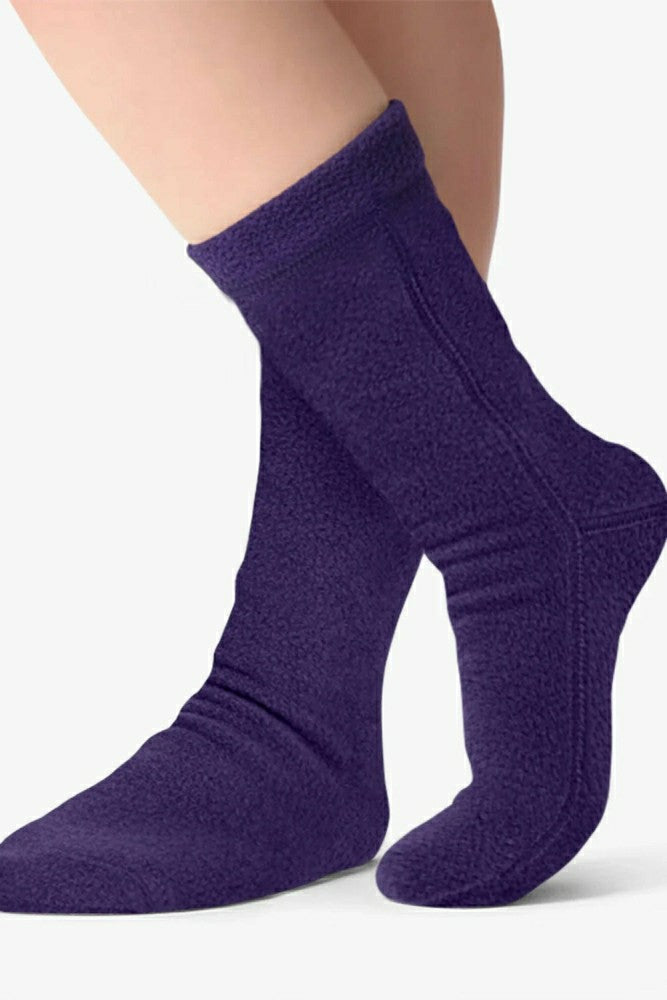 Polar Feet Fleece Socks - Purple Rain | Plow & Hearth