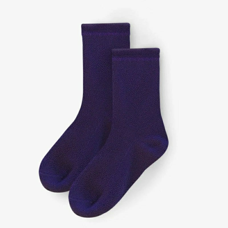 Polar Feet Fleece Socks - Purple Rain | Plow & Hearth