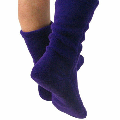Polar Feet Fleece Socks - Purple Rain | Plow & Hearth