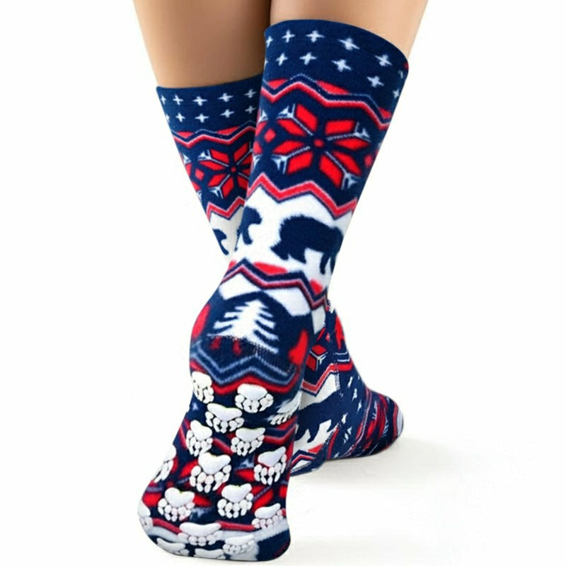 Kids' Nonskid Fleece Socks - Polar Bear | Plow & Hearth