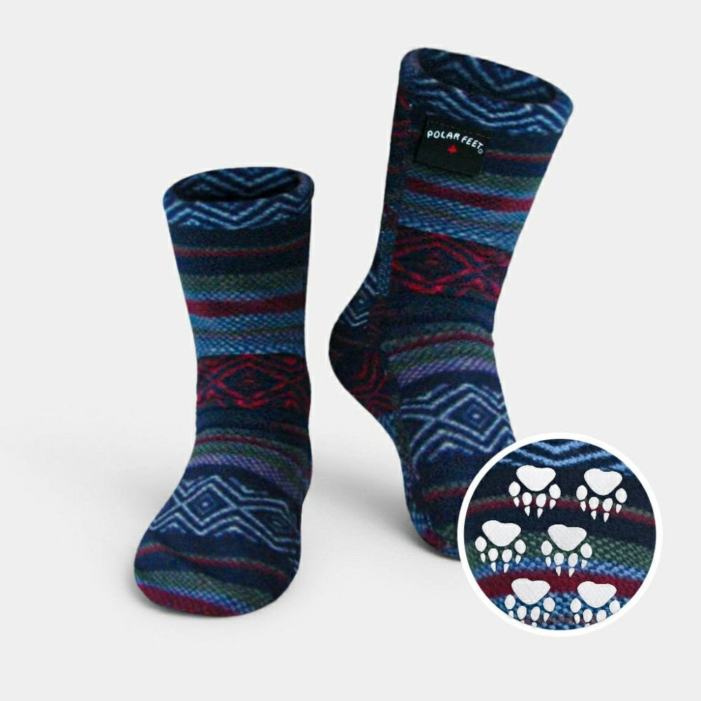 Kids' Nonskid Fleece Socks - Nordic | Plow & Hearth