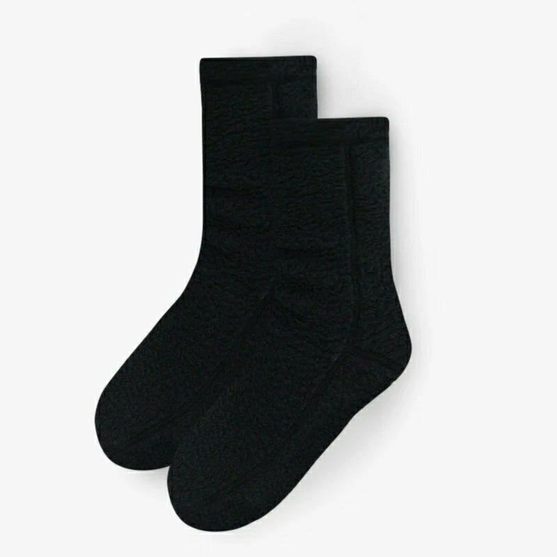 Polar Feet SUPER STRETCHY Fleece Socks - Black | Plow & Hearth
