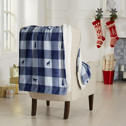 Sherpa Throw Blanket - Hudson Collection | Plow & Hearth