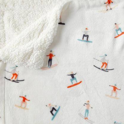 Sherpa Throw Blanket - Hudson Collection | Plow & Hearth