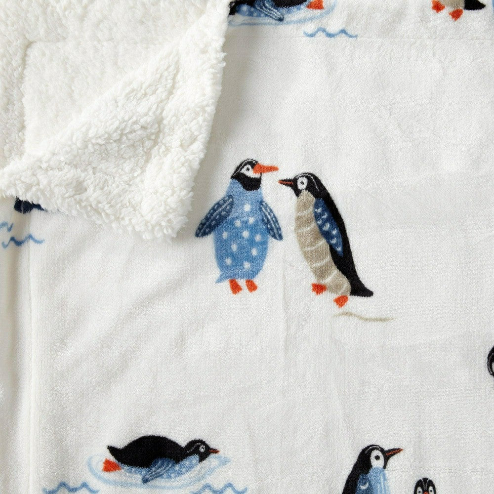Sherpa Throw Blanket - Hudson Collection | Plow & Hearth