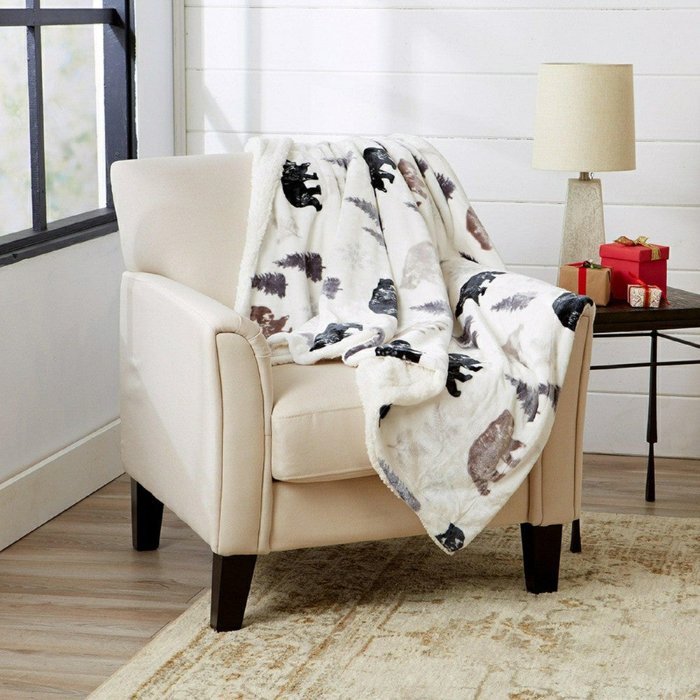 Sherpa Throw Blanket - Hudson Collection | Plow & Hearth