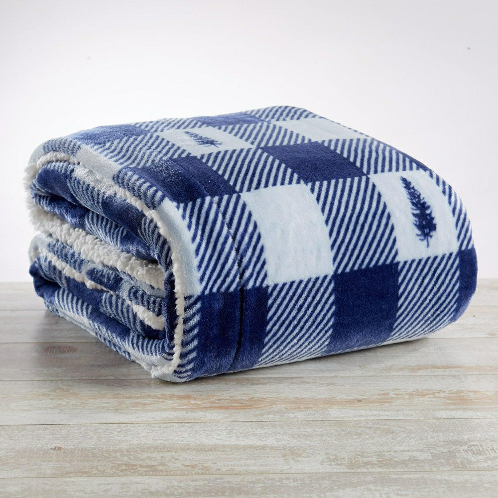 Sherpa Throw Blanket - Hudson Collection | Plow & Hearth