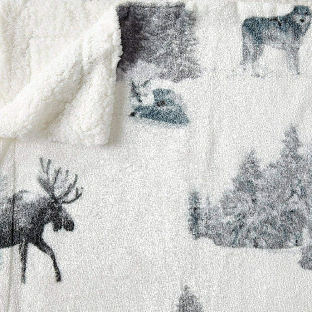 Sherpa Throw Blanket - Hudson Collection | Plow & Hearth
