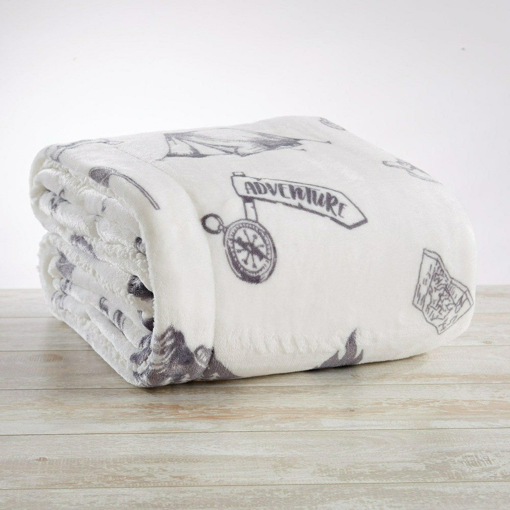 Sherpa Throw Blanket - Hudson Collection | Plow & Hearth