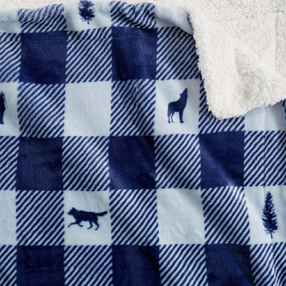 Sherpa Throw Blanket - Hudson Collection | Plow & Hearth