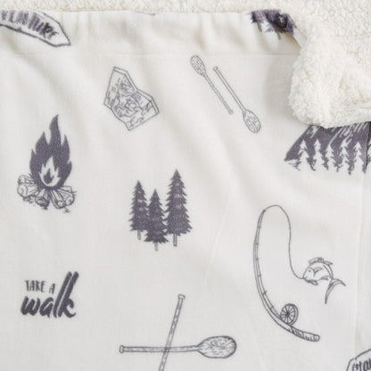 Sherpa Throw Blanket - Hudson Collection | Plow & Hearth