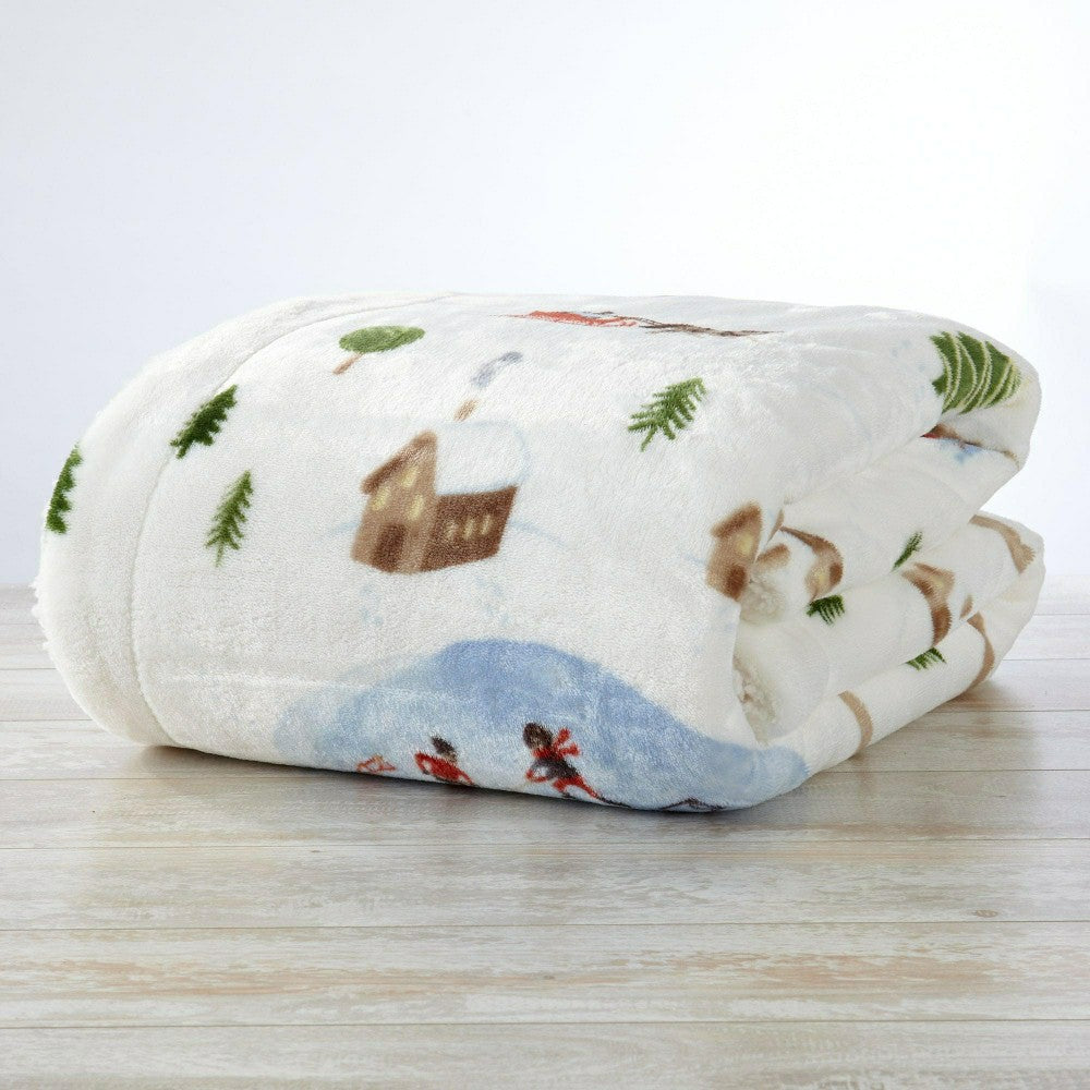 Sherpa Throw Blanket - Hudson Collection | Plow & Hearth