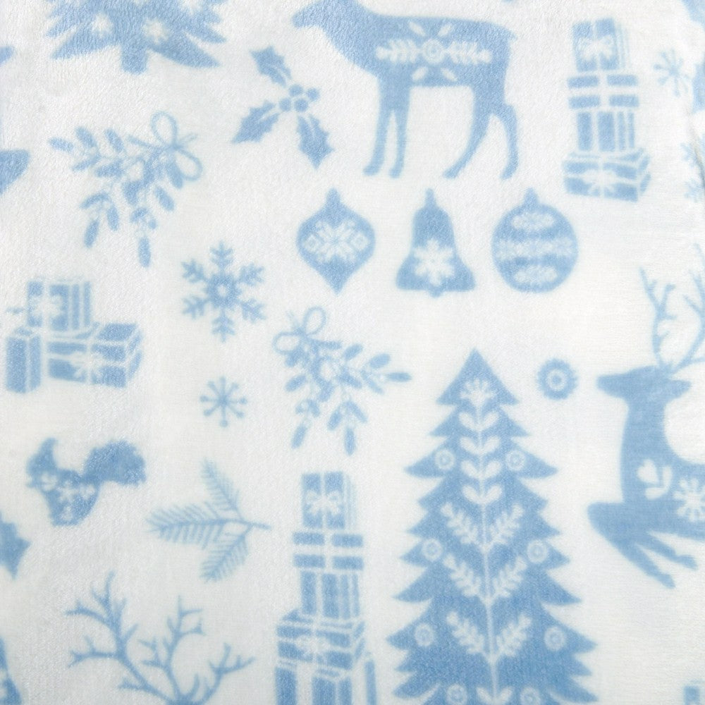 Velvet Throw Blanket - Pearl Collection | Plow & Hearth
