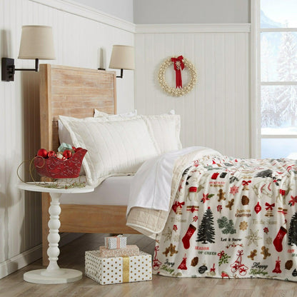 Velvet Throw Blanket - Pearl Collection | Plow & Hearth