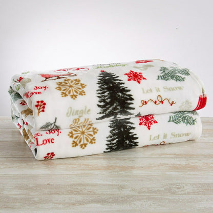 Velvet Throw Blanket - Pearl Collection | Plow & Hearth