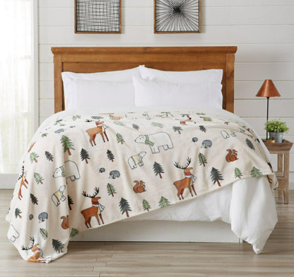 Velvet Throw Blanket - Pearl Collection | Plow & Hearth