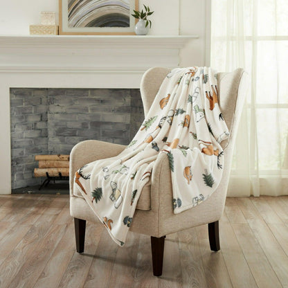 Velvet Throw Blanket - Pearl Collection | Plow & Hearth
