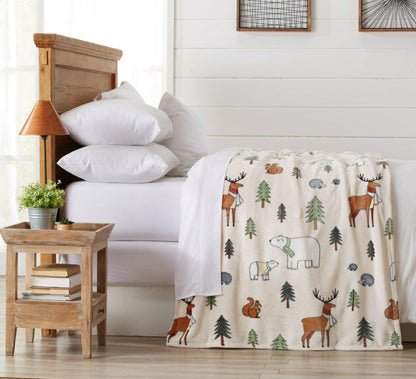 Velvet Throw Blanket - Pearl Collection | Plow & Hearth