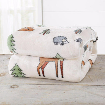 Velvet Throw Blanket - Pearl Collection | Plow & Hearth