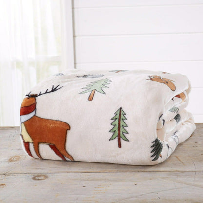 Velvet Throw Blanket - Pearl Collection | Plow & Hearth
