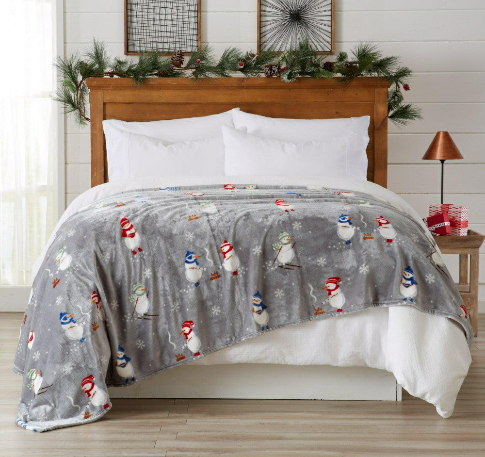 Velvet Throw Blanket - Pearl Collection | Plow & Hearth