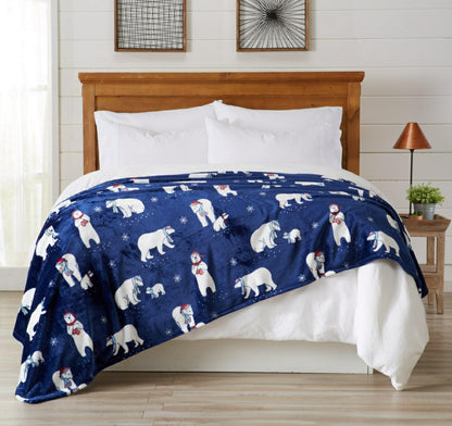Velvet Throw Blanket - Pearl Collection | Plow & Hearth