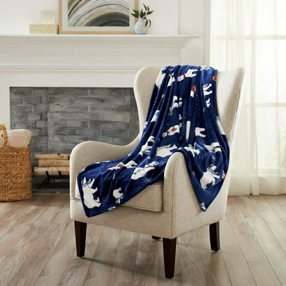 Velvet Throw Blanket - Pearl Collection | Plow & Hearth